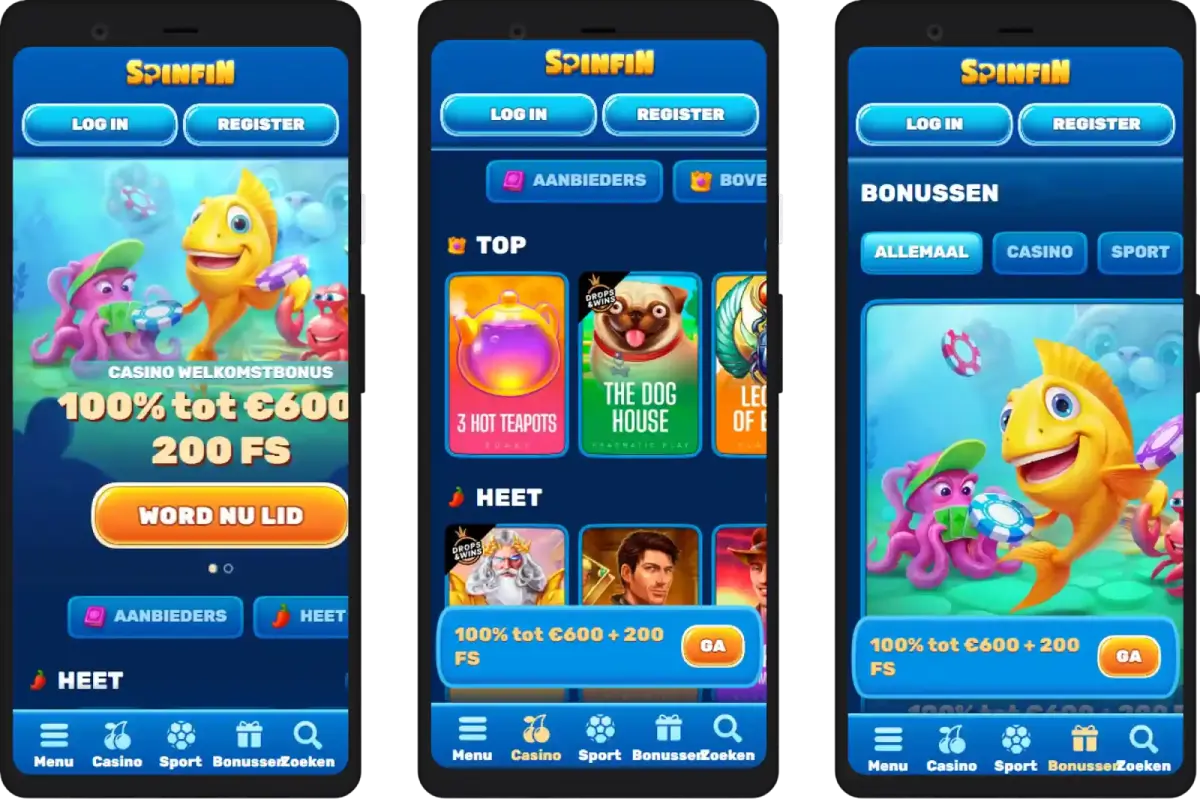 spinfin casino mobiele